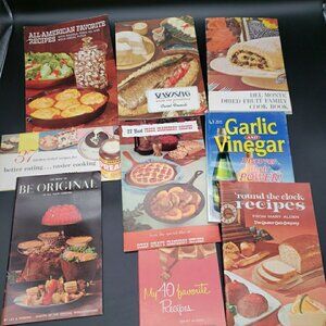 Lot of 9 Vtg Advertising Cookbook Recipe Booklets – Mid-Century Variety Brands